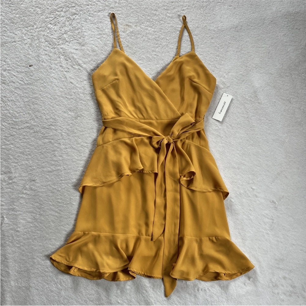 Francesca's Collections Mustard Mini Dress